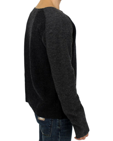 Costume National Gray wool crewneck sweater