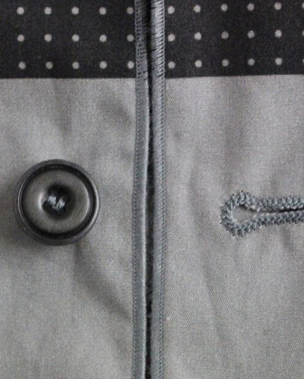 Dolce & Gabbana Gray Polka Dot Dress Vest Gilet Weste