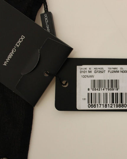 Dolce & Gabbana Black Wool Formal Dress Vest Gilet Jacket