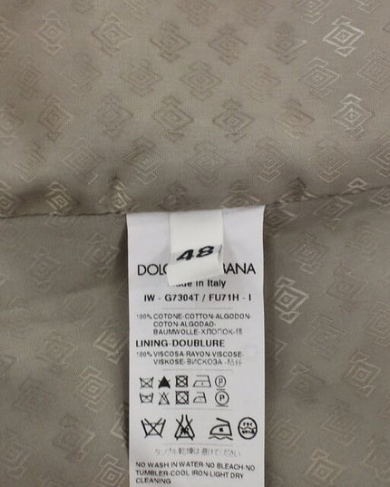 Dolce & Gabbana Black Cotton Dress Vest Blazer Jacket