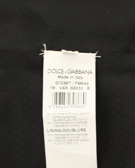 Dolce & Gabbana Brown Cotton Blend Dress Vest Gilet