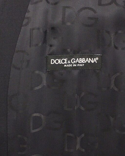 Dolce & Gabbana Blue Cotton Stretch Dress Vest Blazer