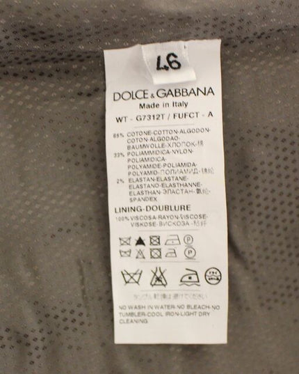 Dolce & Gabbana Beige Cotton Stretch Dress Vest Blazer