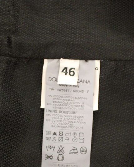 Dolce & Gabbana Black Cotton Viscose Dress Vest Blazer
