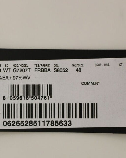 Dolce & Gabbana Gray Striped Wool Logo Vest Gilet Weste