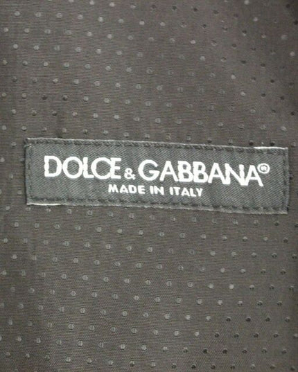 Dolce & Gabbana Gray Cotton Blend Logo Vest Gilet Weste