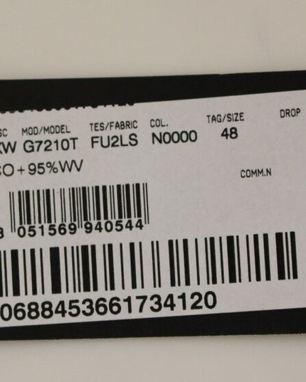 Dolce & Gabbana Black Wool Formal Dress Vest Gilet Weste