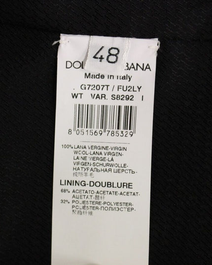 Dolce & Gabbana Gray Wool Formal Dress Vest Gilet Weste