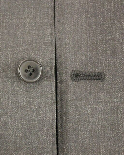 Dolce & Gabbana Gray Wool Formal Dress Vest Gilet Weste