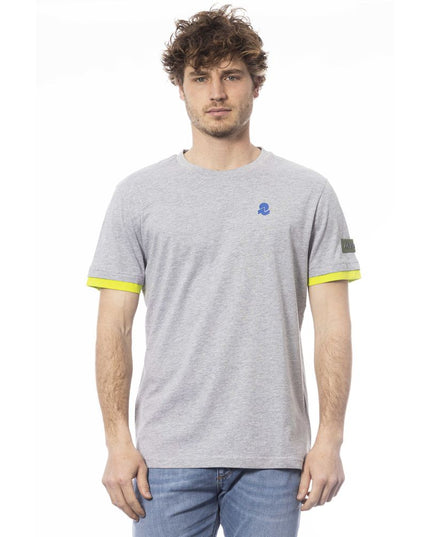 Invicta Gray Cotton Men T-Shirt