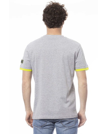 Invicta Gray Cotton Men T-Shirt