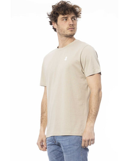 Invicta Beige Cotton Men T-Shirt