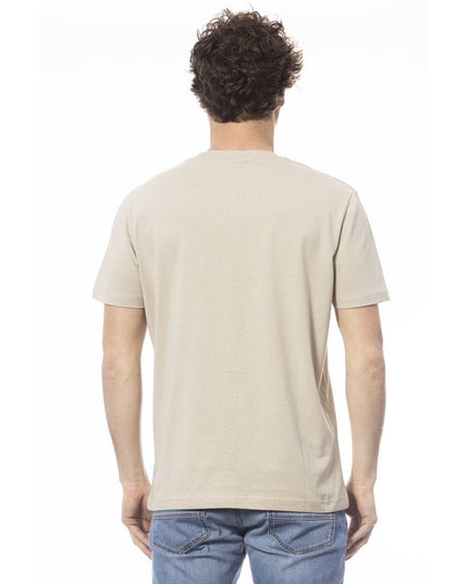 Invicta Beige Cotton Men T-Shirt