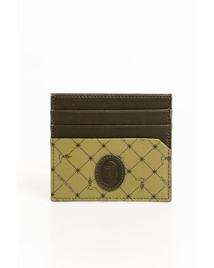 Trussardi Green Leather Men Wallet