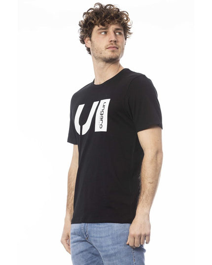 Ungaro Sport Black Cotton Men T-Shirt