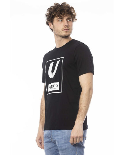 Ungaro Sport Black Cotton Men T-Shirt