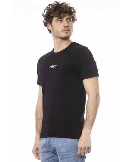 Ungaro Sport Black Cotton Men T-Shirt
