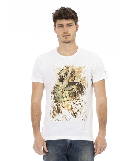 Trussardi Action White Cotton Men T-Shirt