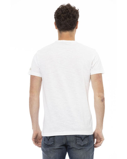 Trussardi Action White Cotton Men T-Shirt