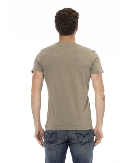 Trussardi Action Green Cotton Men T-Shirt