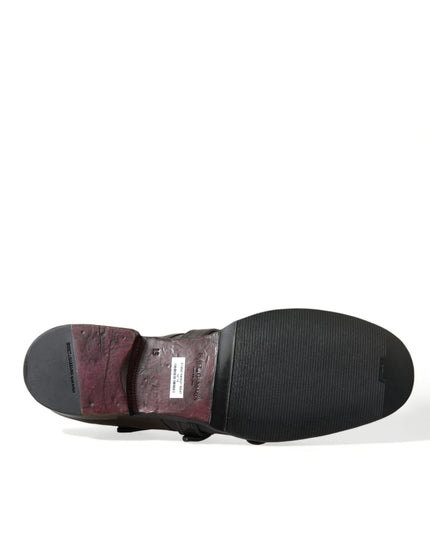 Dolce & Gabbana Brown Leather Strap Formal Dress Shoes