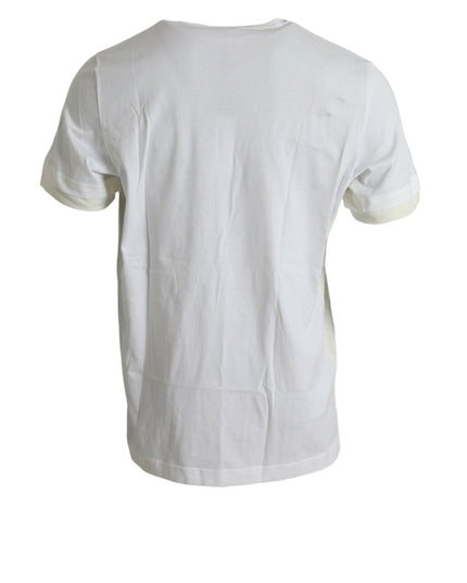 Dolce & Gabbana White Cotton Pocket Short Sleeves T-shirt