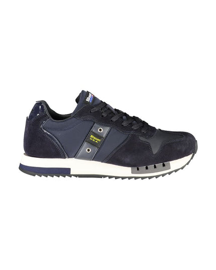 Blauer Contrast Lace-Up Sports Sneakers in Blue