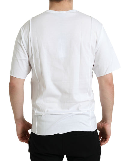 Dolce & Gabbana White Logo Crew Neck Short Sleeves T-shirt