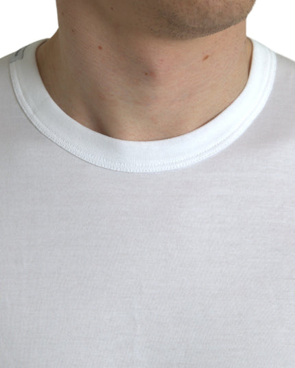 Dolce & Gabbana White Logo Crew Neck Short Sleeves T-shirt