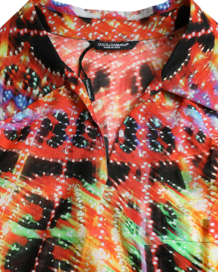 Dolce & Gabbana Multicolor Luminarie Print Cotton T-shirt