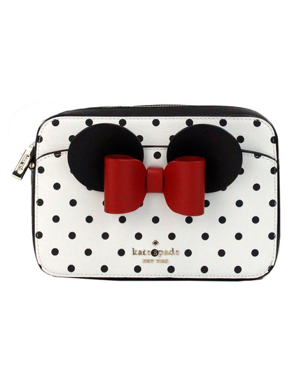 Kate Spade Disney Minnie Mouse Polka Dot Printed PVC Crossbody Camera Bag