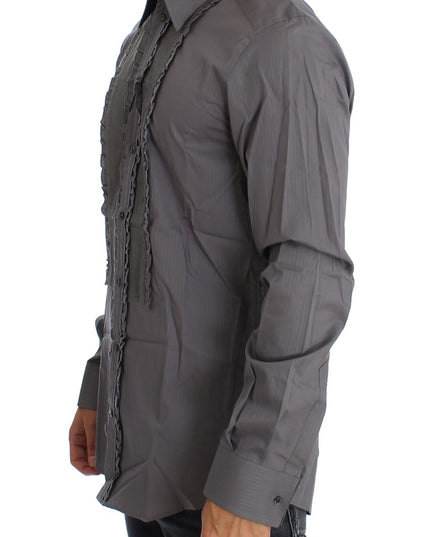 Dolce & Gabbana Purple Torero GOLD Slim Fit Dress Shirt