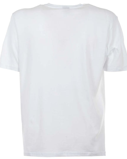 North Sails Elegant White Cotton Tee with Bold Blue Logo