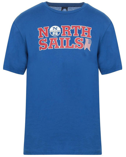 North Sails Light Blue Cotton Men T-Shirt