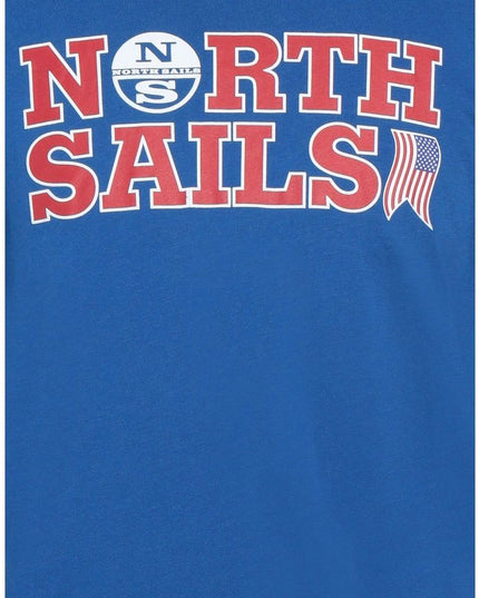 North Sails Light Blue Cotton Men T-Shirt