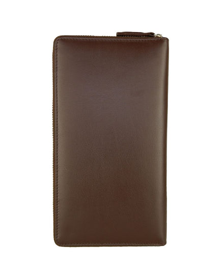 Cavalli Class Sophisticated Brown Leather Wallet