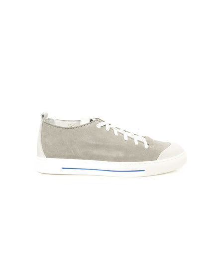 Cerruti 1881 Gray Cowhide Men Sneaker