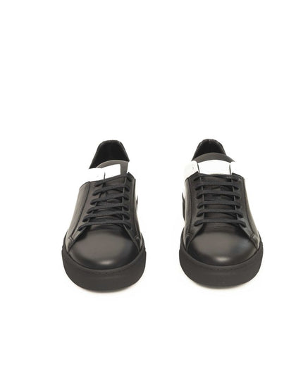 Cerruti 1881 Black Cowhide Men Sneaker