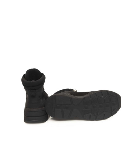 Cerruti 1881 Black Leather Men Sneaker