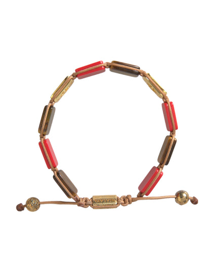 Nialaya CZ Tiger Eye Red Coral 925 Silver Men Bracelet