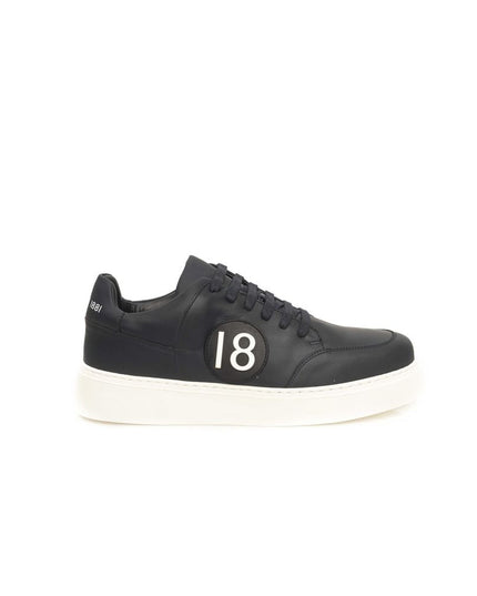 Cerruti 1881 Blue Cowhide Men Sneaker