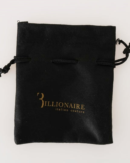 Billionaire Italian Couture Black Leather Cardholder Wallet