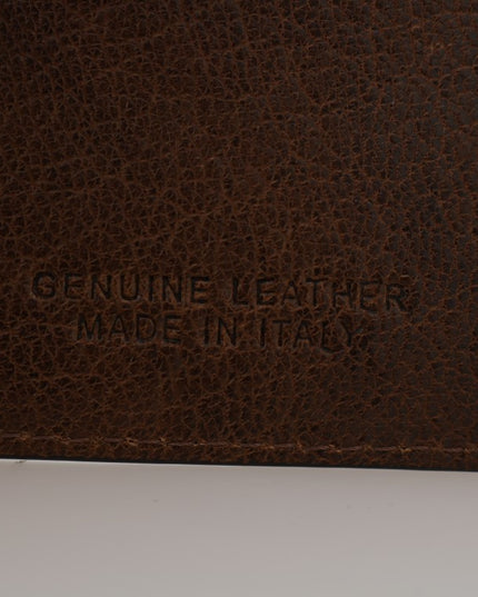 Billionaire Italian Couture Brown Leather Cardholder Wallet