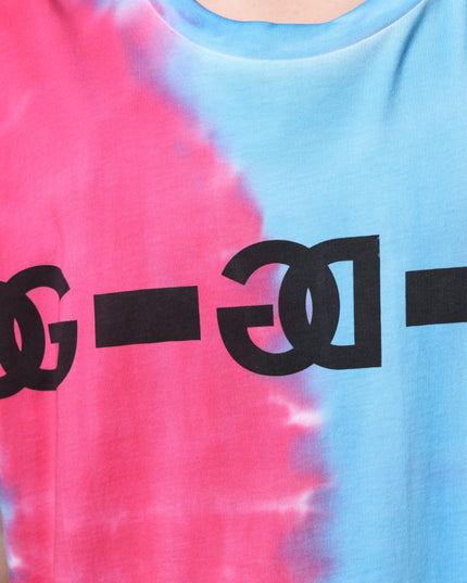 Dolce & Gabbana Multicolor Tie Dye Cotton Sleeveless T-shirt