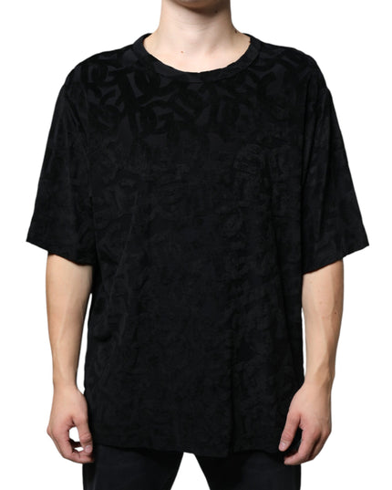 Dolce & Gabbana Black DG Mania Logo Print T-shirt