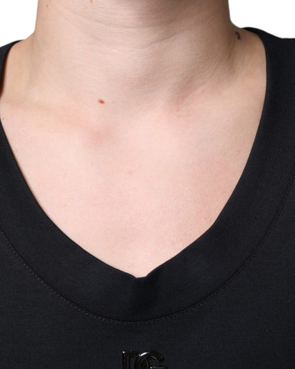 Dolce & Gabbana Black Cotton Born To Be Free Sleeveless T-shirt