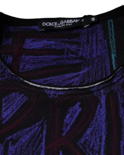 Dolce & Gabbana Multicolor Graphic Print Cotton T-shirt
