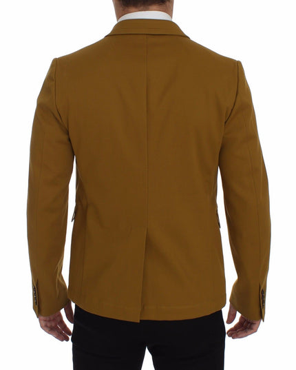 Dolce & Gabbana Yellow Cotton Stretch Blazer