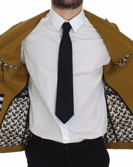Dolce & Gabbana Yellow Cotton Stretch Blazer