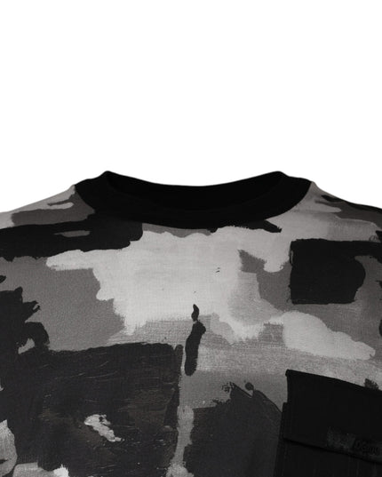 Dolce & Gabbana Multicolor Camouflage Cotton Crewneck T-shirt